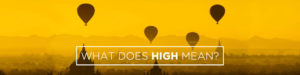 what does high mean